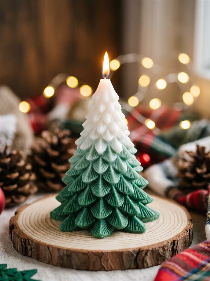 Vela árbol de Navidad