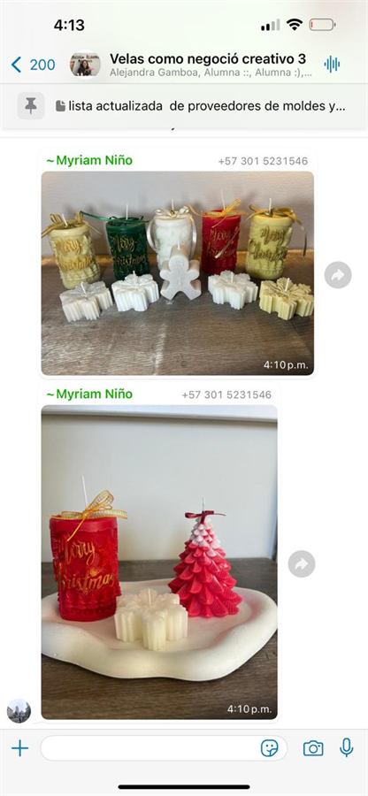 Testimonio de alumna en el grupo