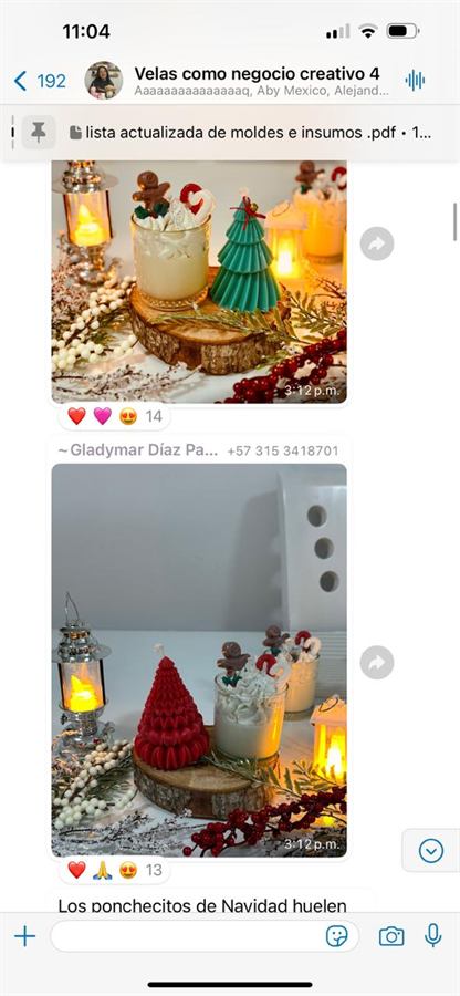 Testimonio de alumna en el grupo