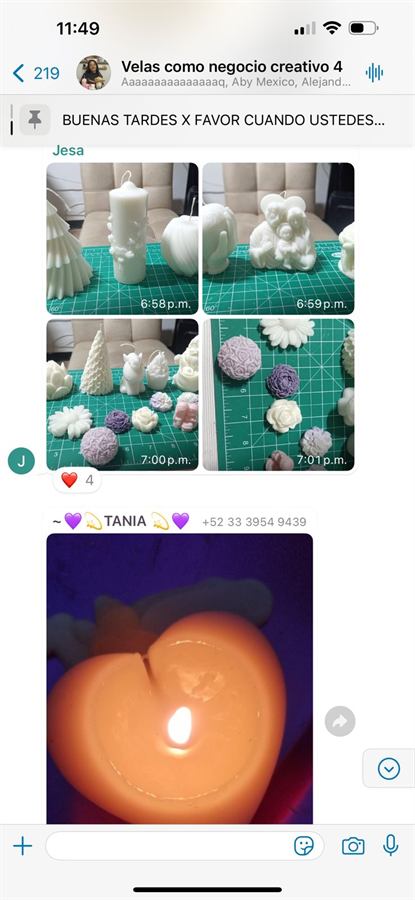 Testimonio de alumna en el grupo